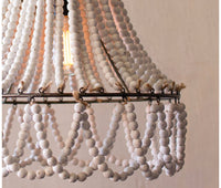 Wood Beads Pendant Light
